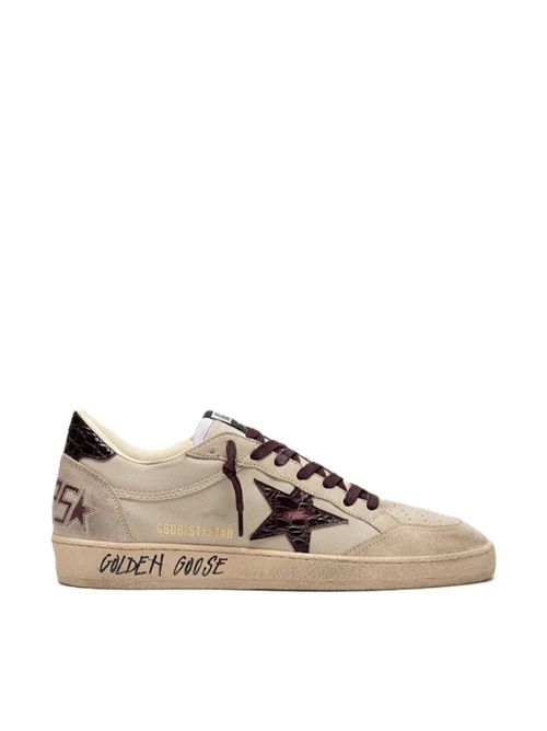 ball star nappa cream beige burgundy Golden Goose | GMF00117.F008735.15985CRECREAM/GREY/BEIGE/BURGUNDY